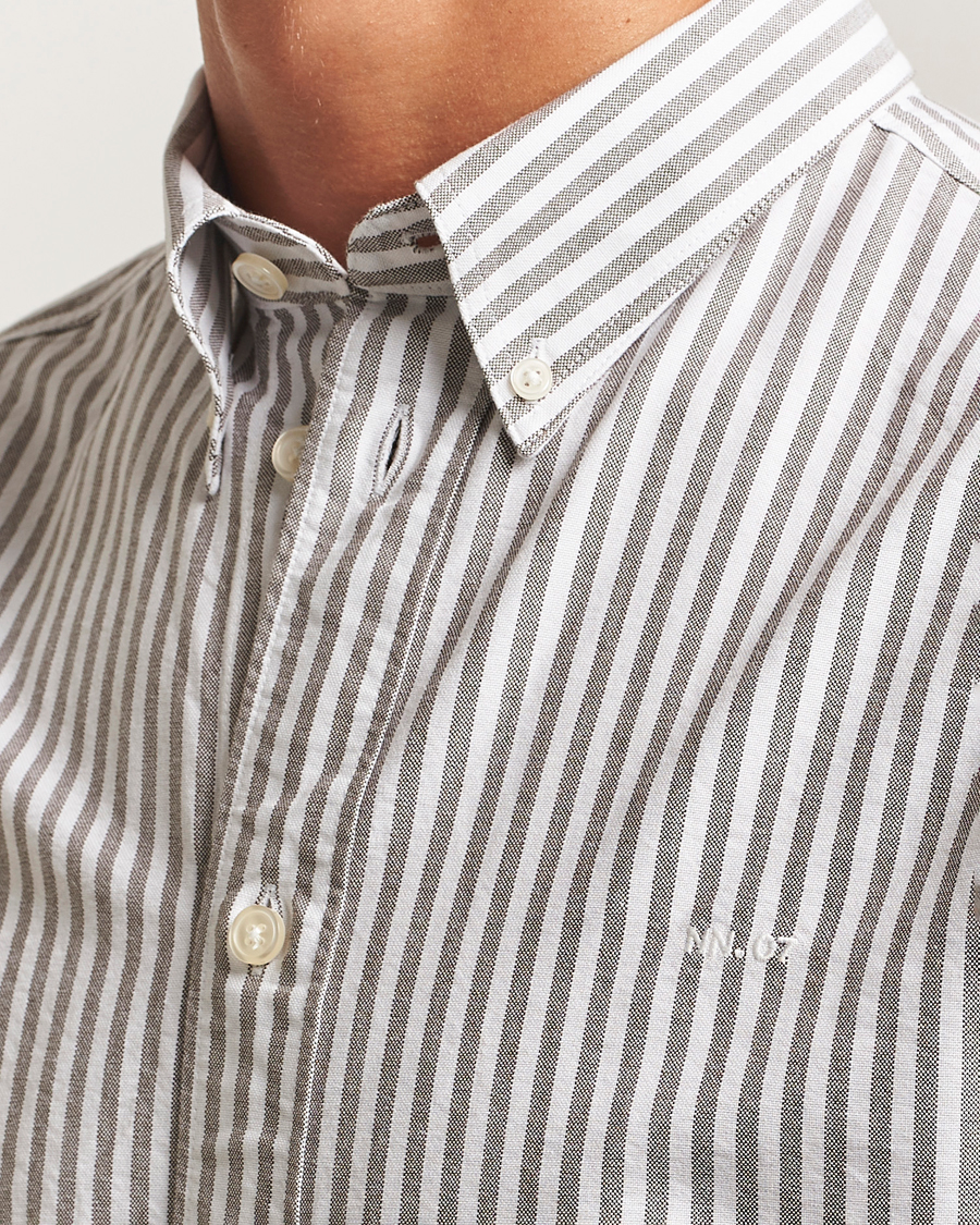 Herr | Skjortor | NN07 | Colby Oxford Shirt Brown/White