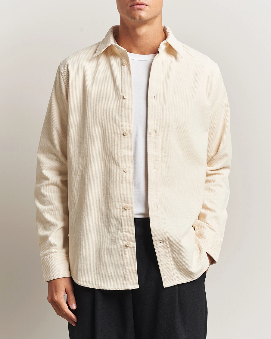 Herr | Skjortor | NN07 | Colby Corduroy Overshirt Ivory