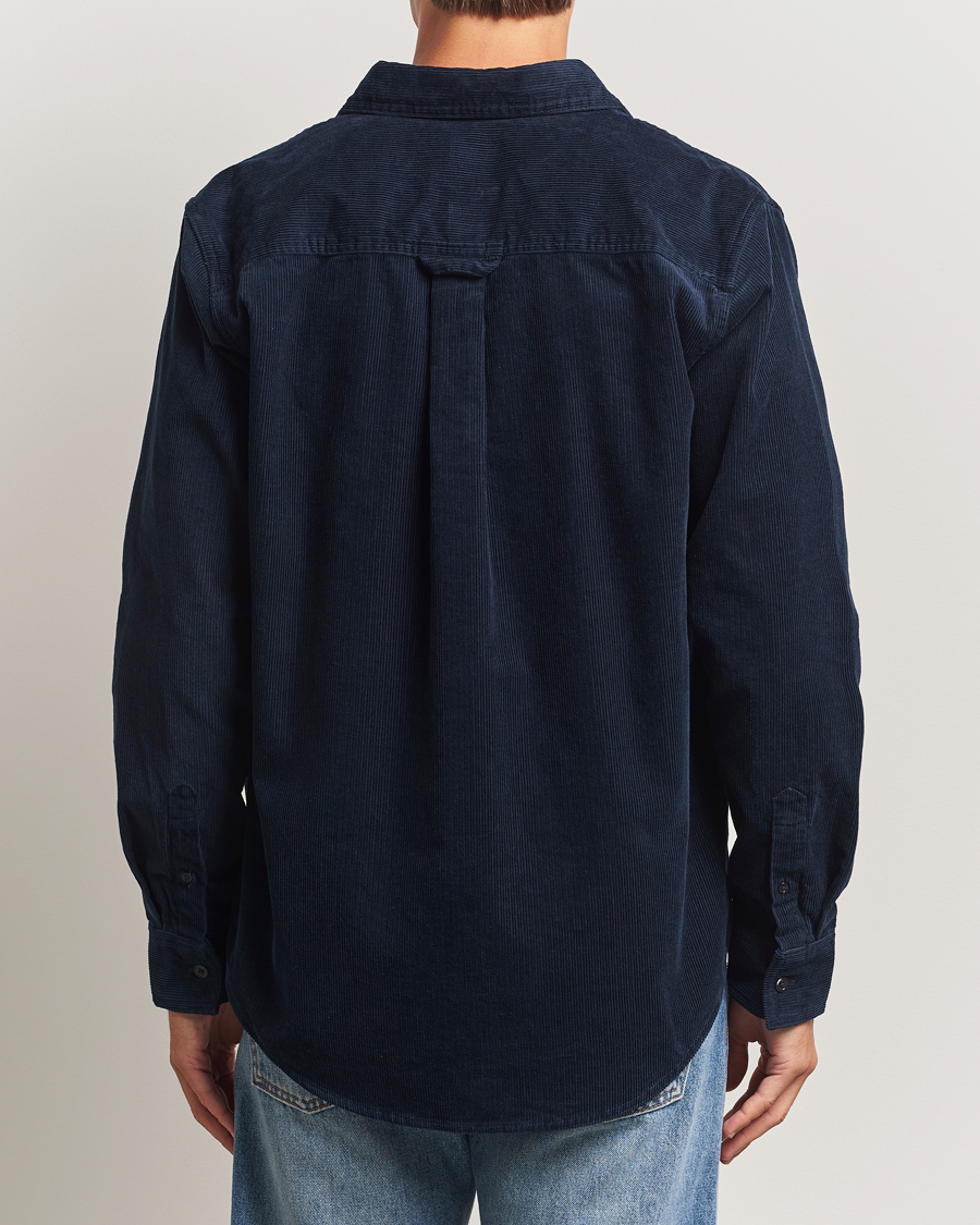 Herr | Skjortor | NN07 | Colby Corduroy Overshirt Navy Blue