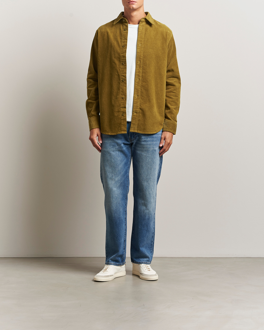 Herr | Skjortor | NN07 | Colby Corduroy Overshirt Firene Green