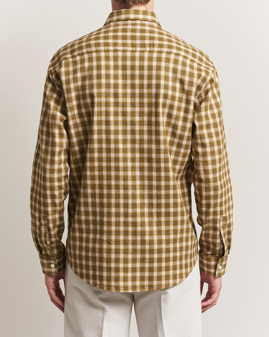Herr | Skjortor | NN07 | Deon Flannel Checked Shirt Green