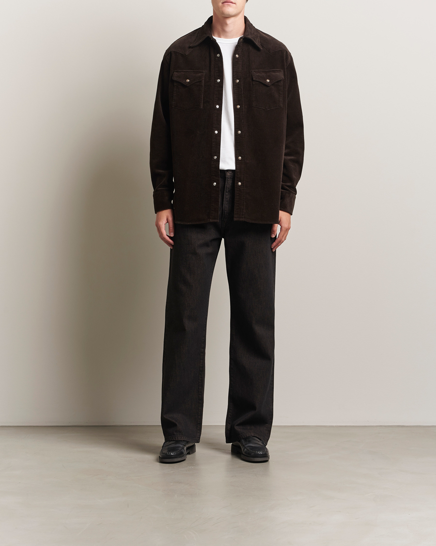 Herr | Skjortor | NN07 | Ricky Corduroy Overshirt Demitasse Brown