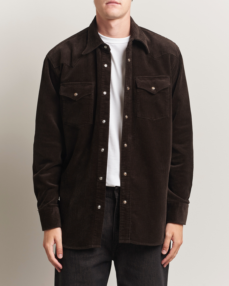 Herr | Skjortor | NN07 | Ricky Corduroy Overshirt Demitasse Brown