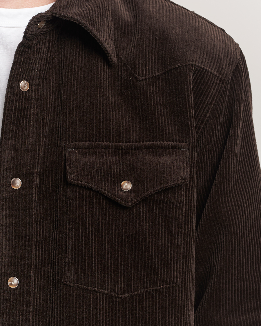 Herr | Skjortor | NN07 | Ricky Corduroy Overshirt Demitasse Brown