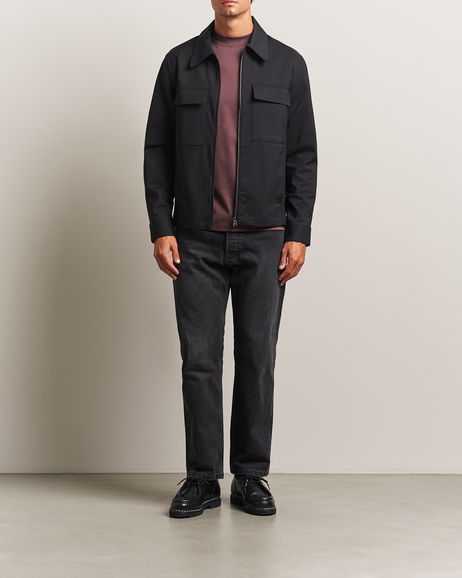 Herr | Skjortor | NN07 | Alban Technical Overshirt Black