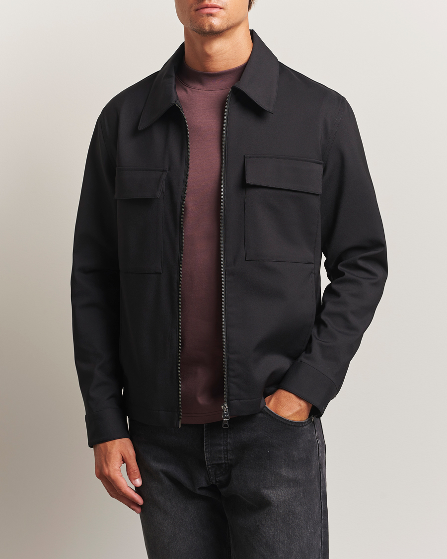 Herr | Skjortor | NN07 | Alban Technical Overshirt Black