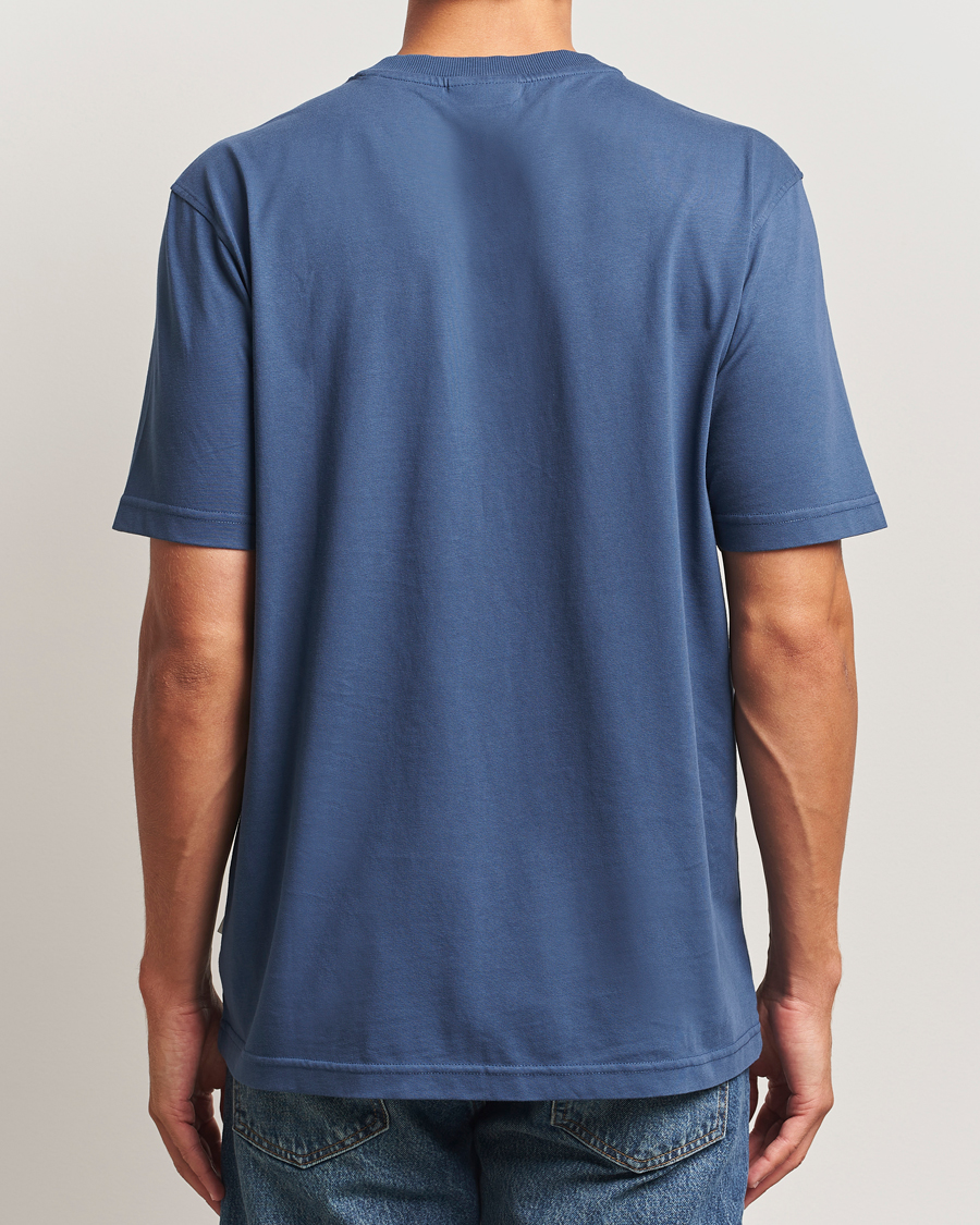 Herr | T-Shirts | NN07 | Adam Crew Neck T-Shirt Denim Blue