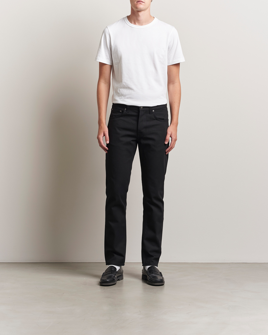 Herr | Jeans | Nudie Jeans | Solid Ollie Jeans Dry Pure Black