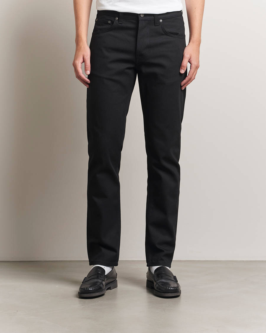 Herr | Jeans | Nudie Jeans | Solid Ollie Jeans Dry Pure Black