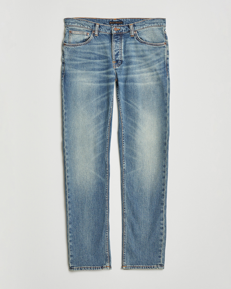 Herr | Jeans | Nudie Jeans | Solid Ollie Jeans Blue Clay