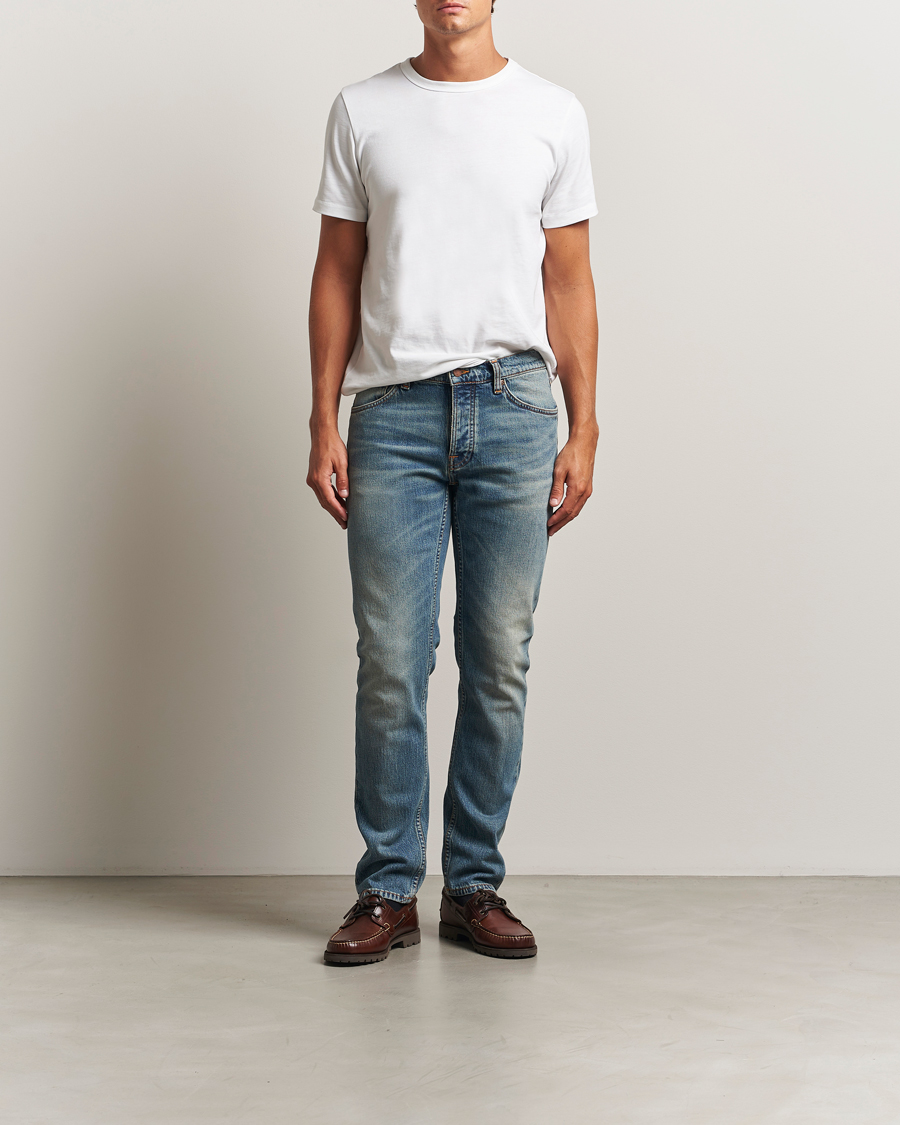 Herr | Jeans | Nudie Jeans | Solid Ollie Jeans Blue Clay