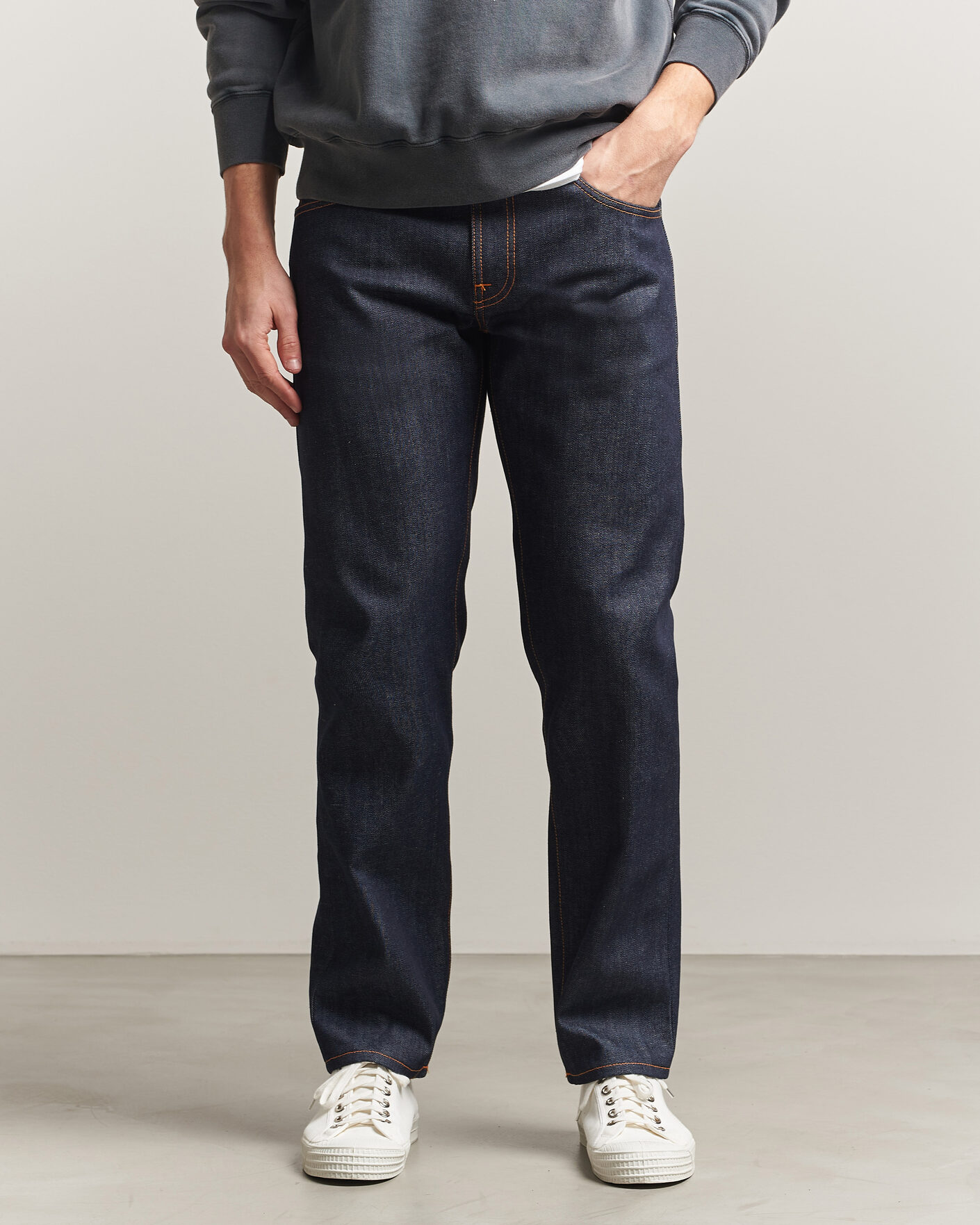 Herr | Byxor | Nudie Jeans | Gritty Jackson Jeans Dry Dusk Selvage