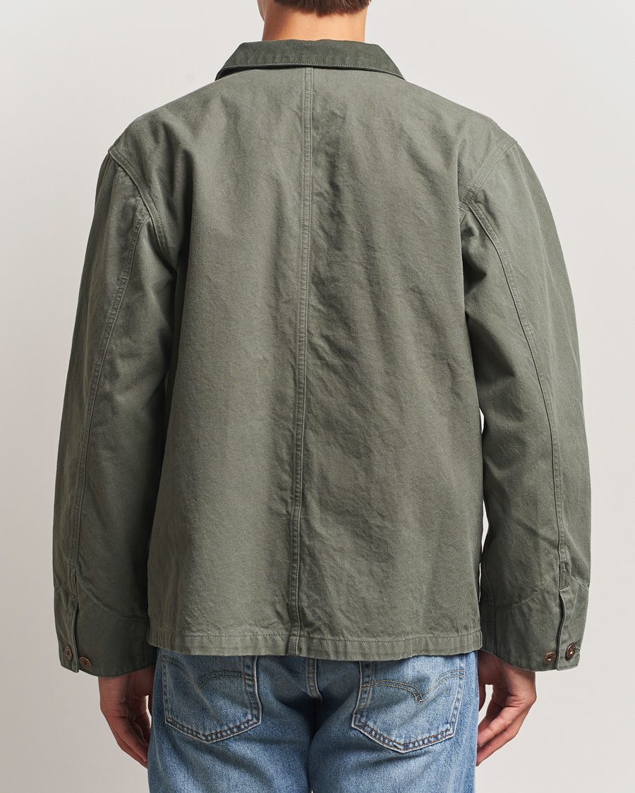 Herr | Skjortor | Nudie Jeans | Howie Duck Canvas Chore Jacket Green