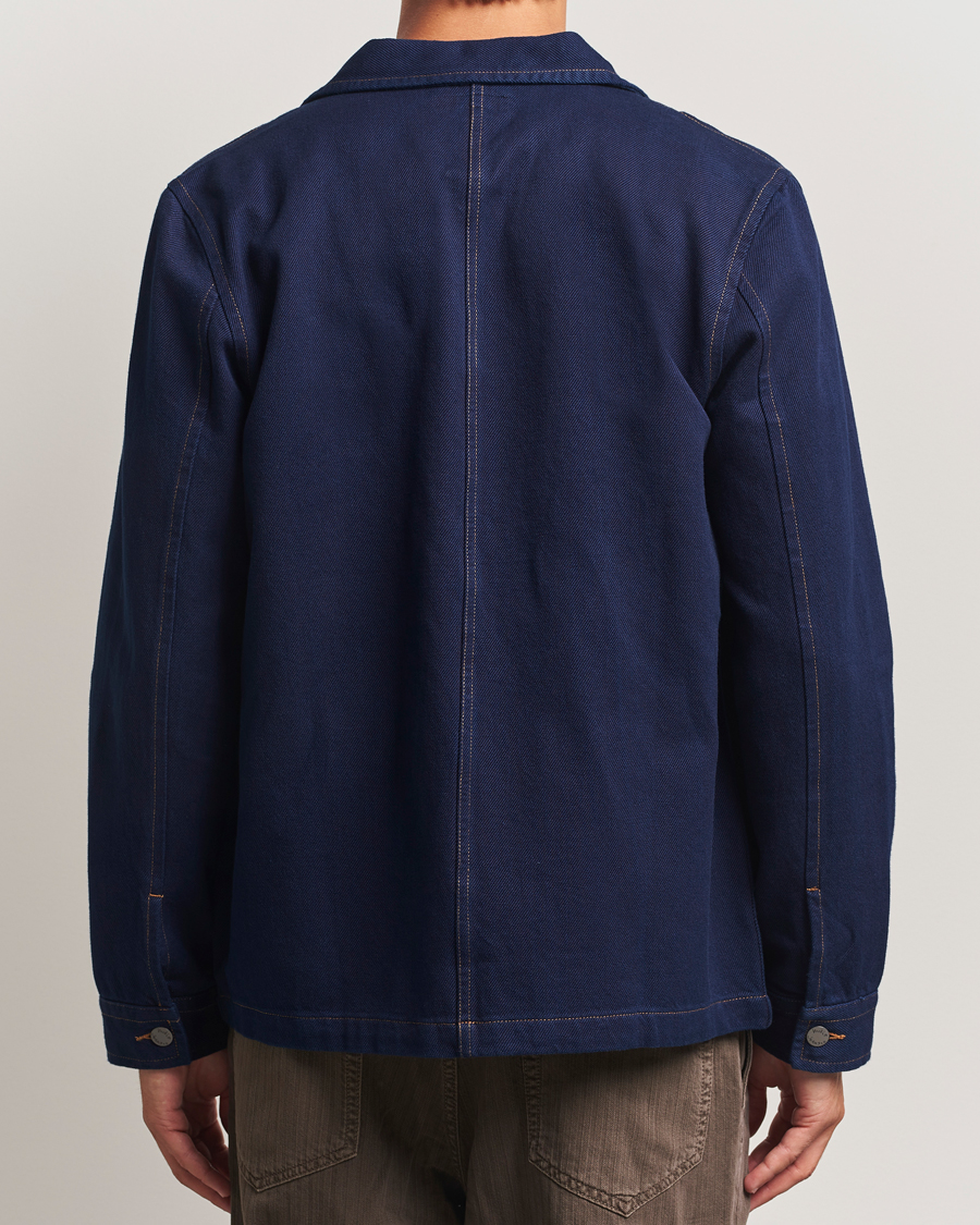Herr | Skjortor | Nudie Jeans | Barney Indigo Workwear Jacket Dark Blue