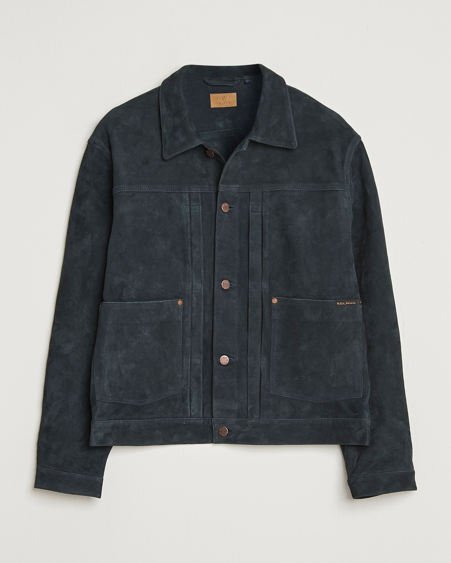 Herr | Jackor | Nudie Jeans | Dante II Suede Jacket Navy