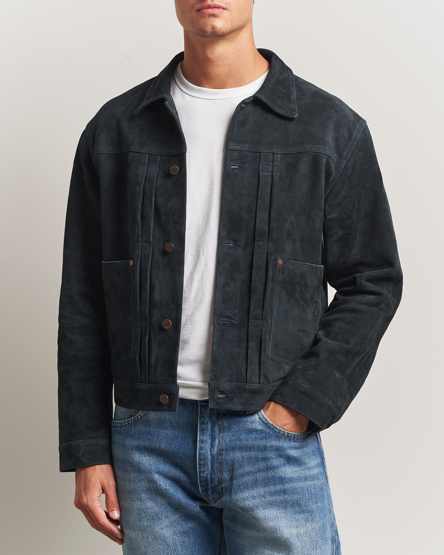 Herr | Jackor | Nudie Jeans | Dante II Suede Jacket Navy