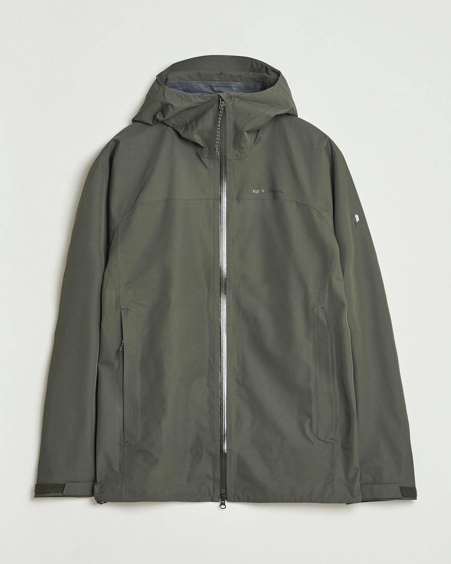 Herr | Jackor | Peak Performance | Treeline Shell Hooded Jacket Olive Extreme