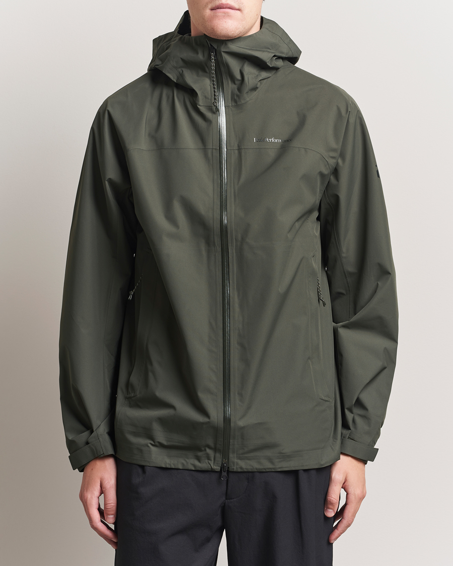 Herr | Jackor | Peak Performance | Treeline Shell Hooded Jacket Olive Extreme