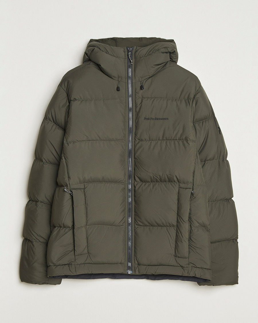 Herr | Jackor | Peak Performance | Rivel Down Hooded Jacket Olive Extreme