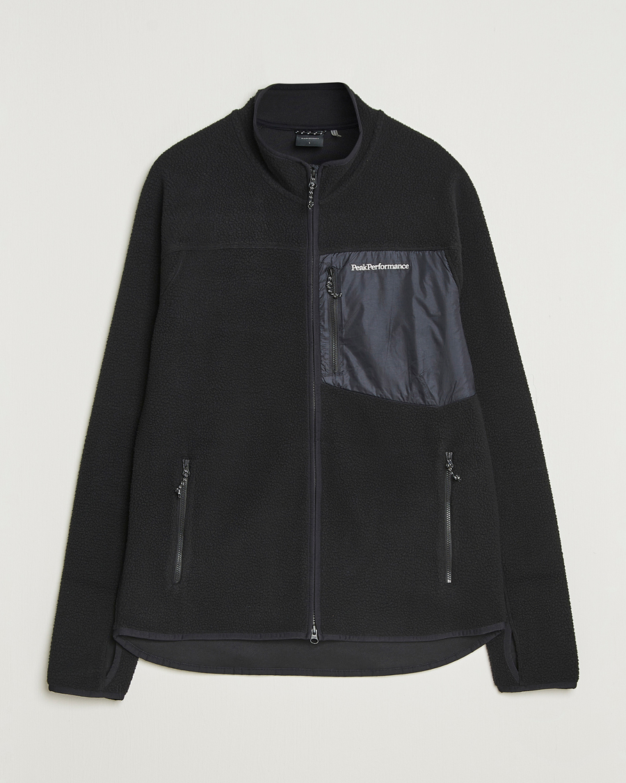 Herr | Tröjor | Peak Performance | Pile Full Zip Black