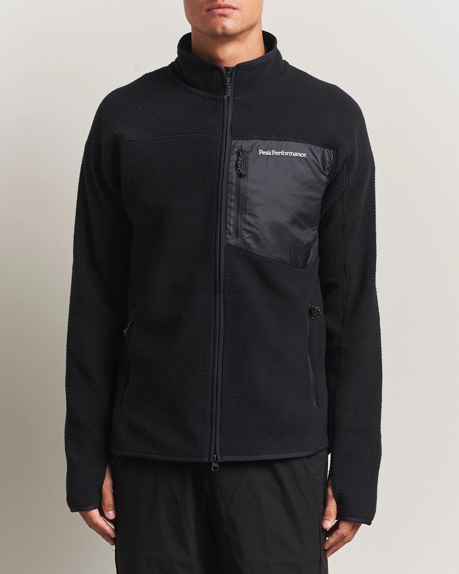 Herr | Tröjor | Peak Performance | Pile Full Zip Black