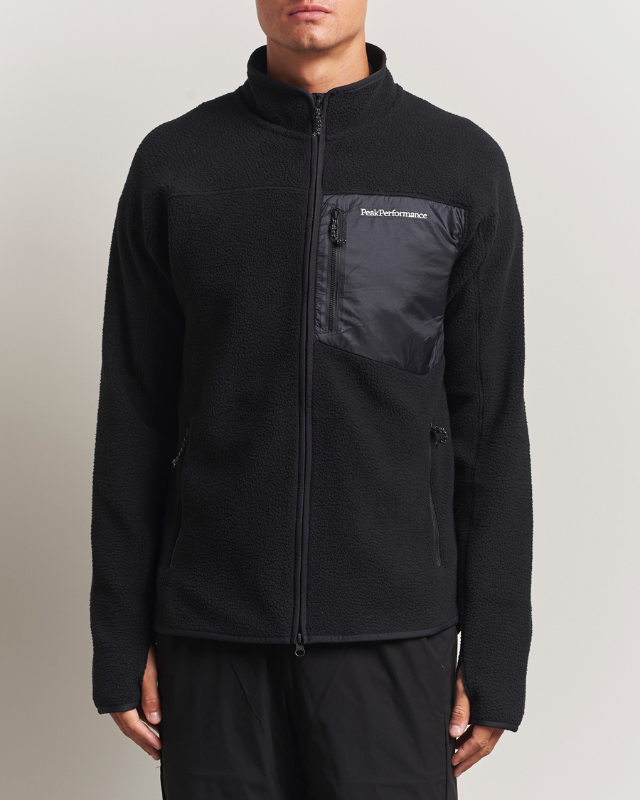 Herr | Tröjor | Peak Performance | Pile Full Zip Black