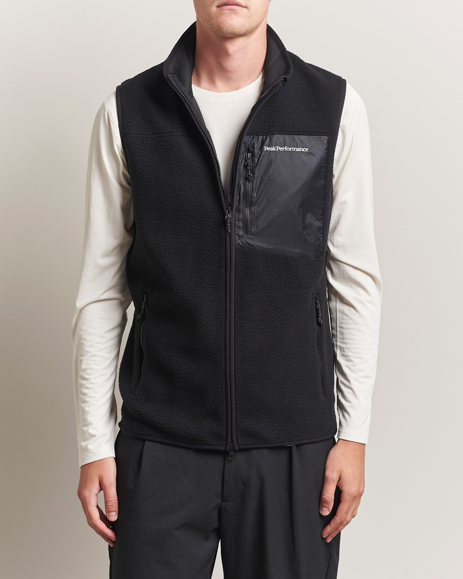 Herr | Tröjor | Peak Performance | Pile Vest Black