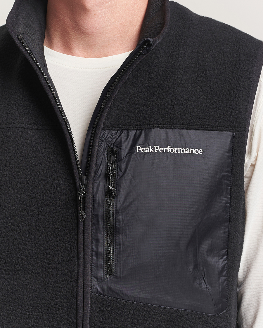 Herr | Tröjor | Peak Performance | Pile Vest Black
