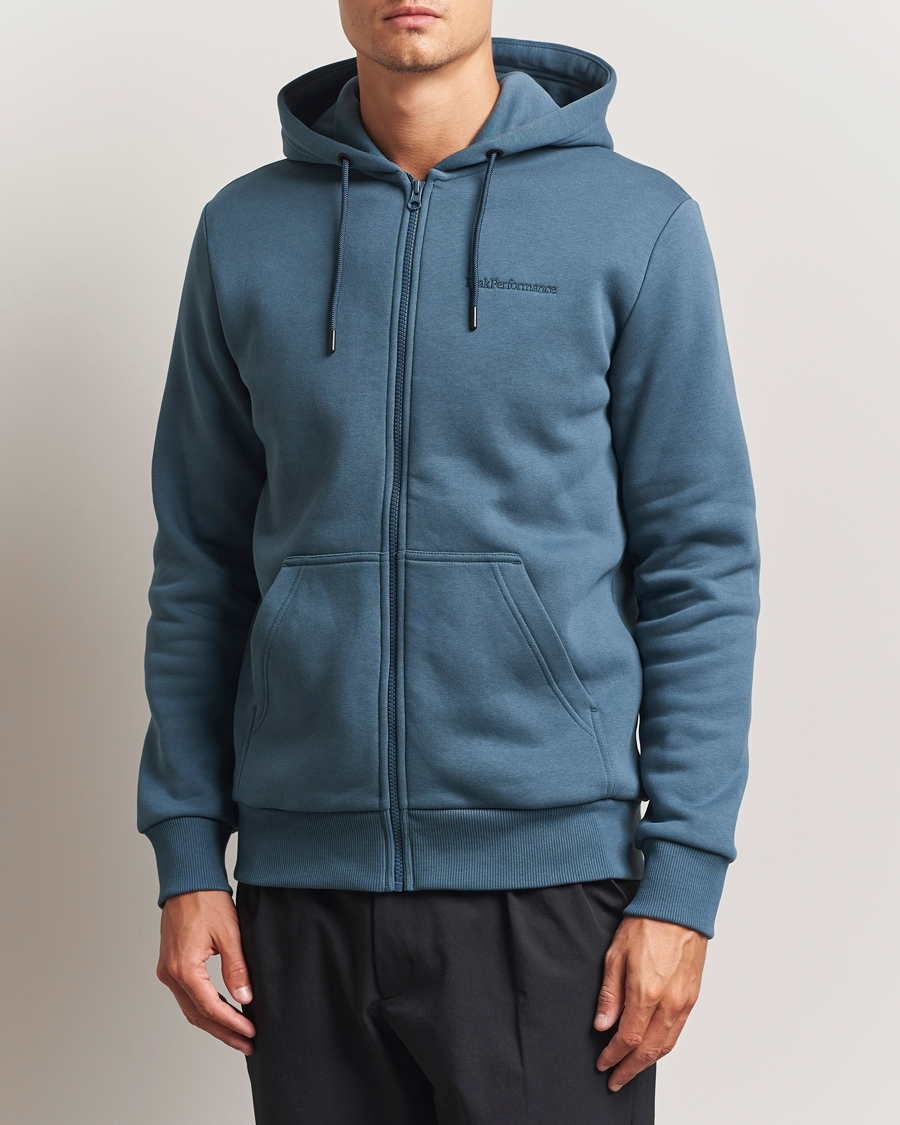 Herr | Tröjor | Peak Performance | Original Full Zip Hoodie Mountain Lake