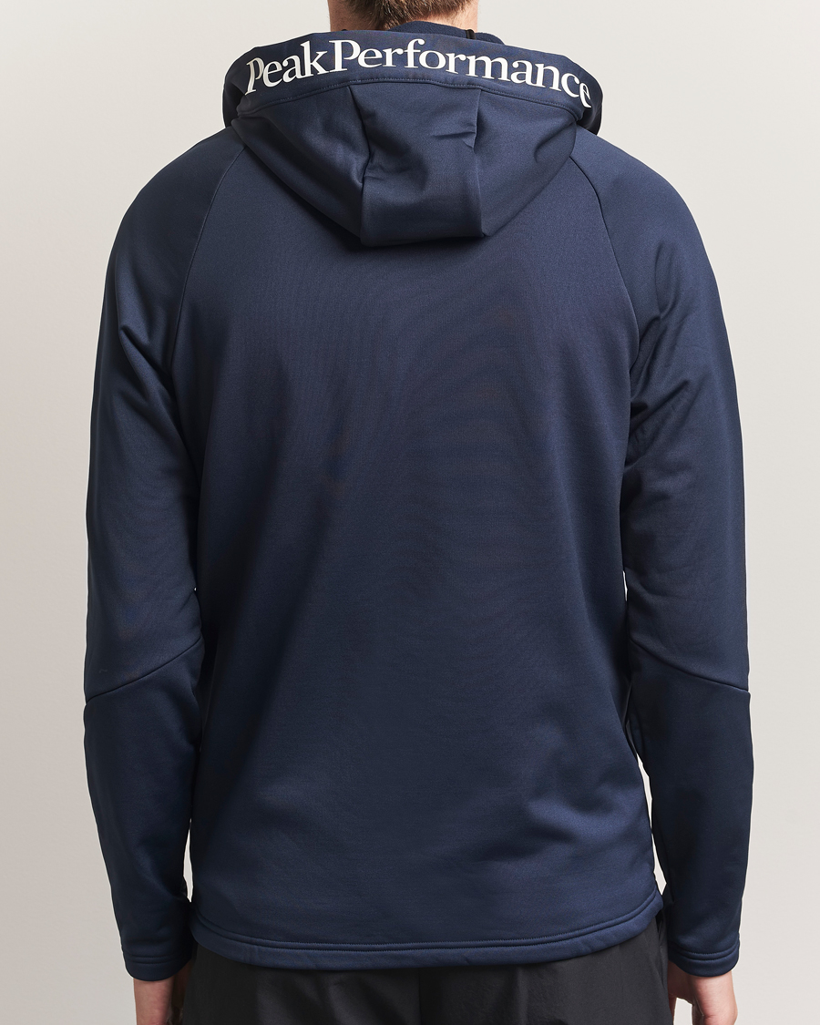 Herr | Tröjor | Peak Performance | Rider Hooded Full Zip Blue Shadow