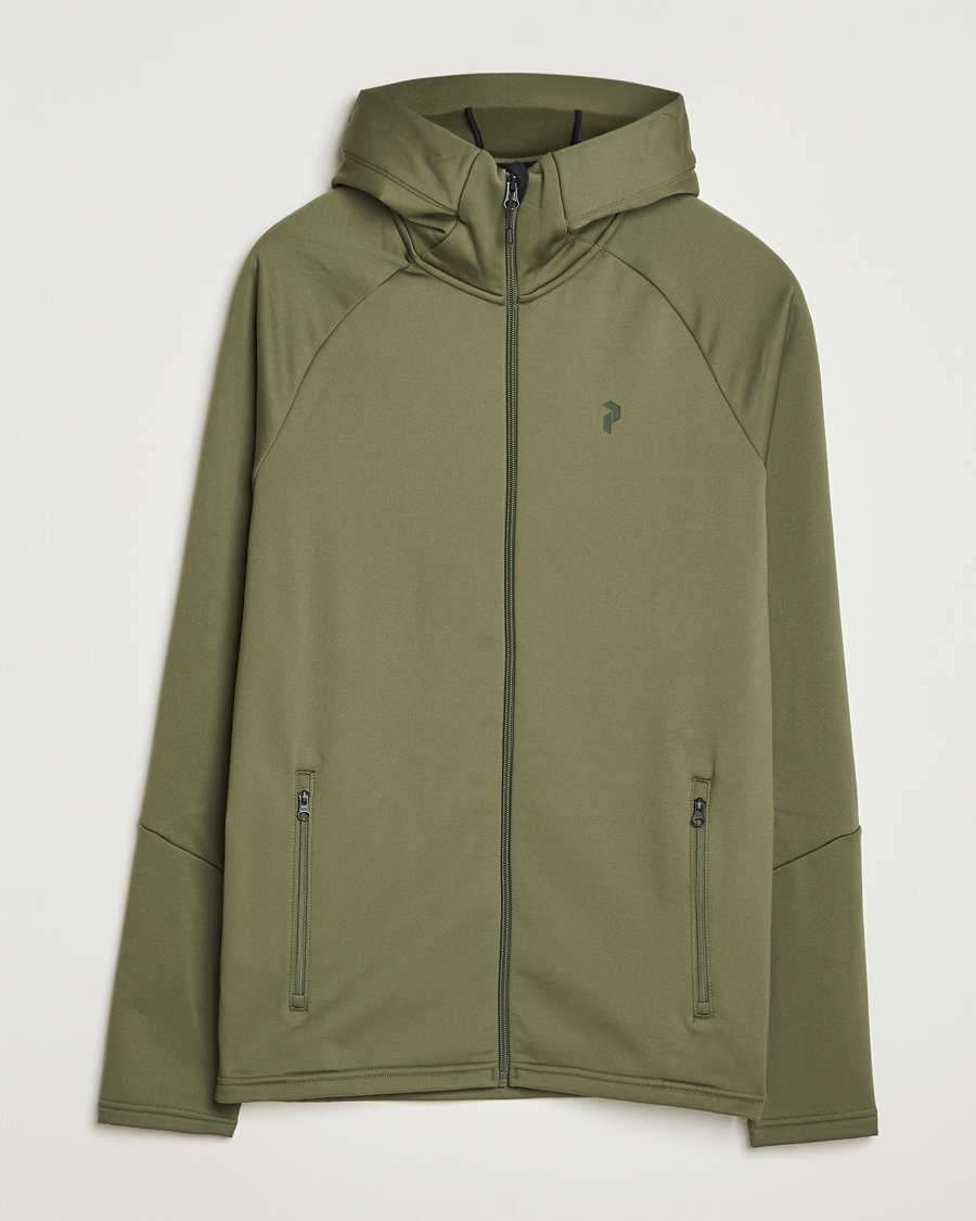 Herr | Tröjor | Peak Performance | Rider Full Zip Hoodie Pine Needle