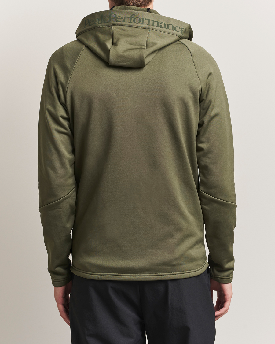 Herr | Tröjor | Peak Performance | Rider Full Zip Hoodie Pine Needle
