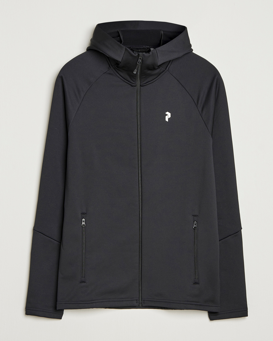 Herr | Tröjor | Peak Performance | Rider Full Zip Hoodie Black