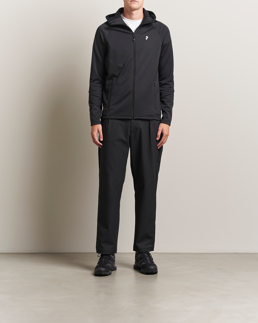 Herr | Tröjor | Peak Performance | Rider Hooded Full Zip Black