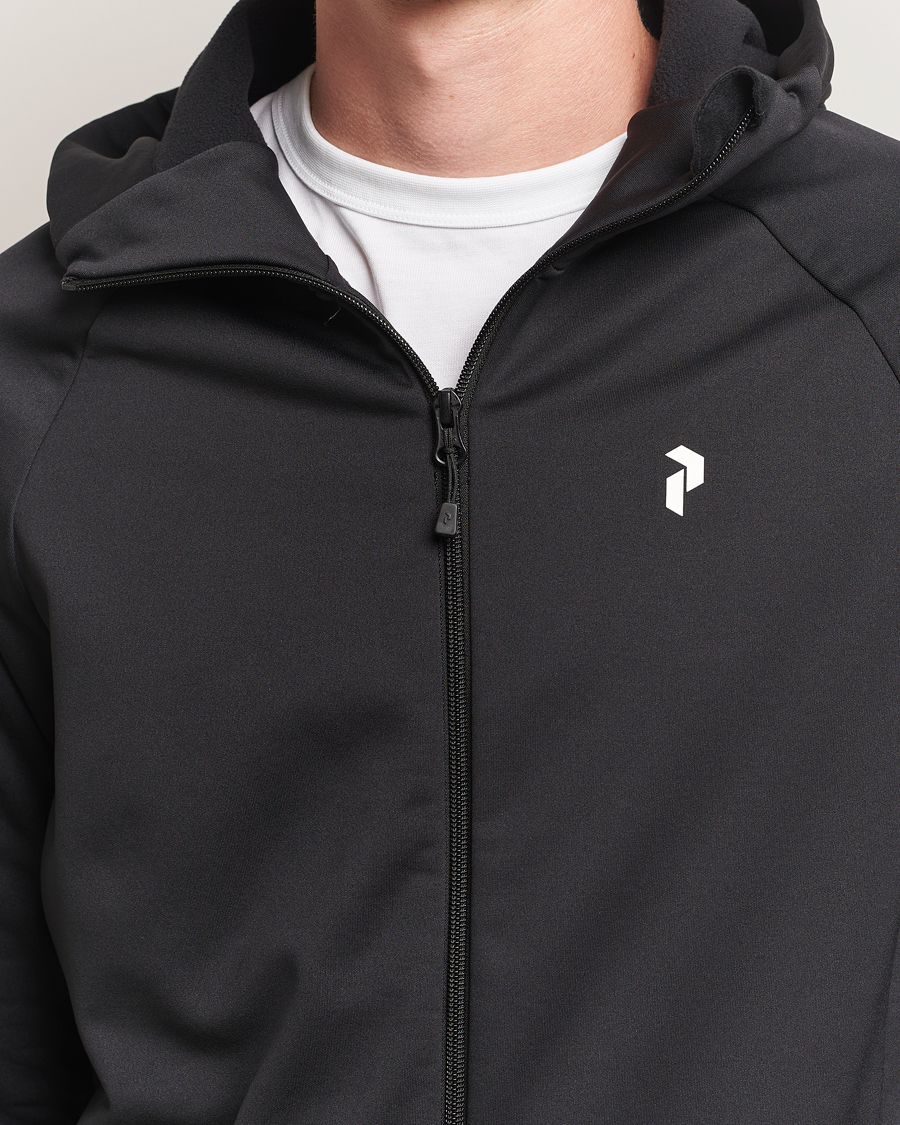 Herr | Tröjor | Peak Performance | Rider Hooded Full Zip Black