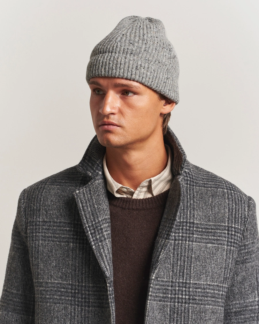 Herr | Mössor | Samsøe Samsøe | Nataniel Donegal Beanie Grey Melange