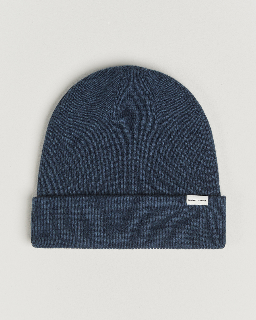 Herr | Mössor | Samsøe Samsøe | The Wool Beanie Midnight Navy