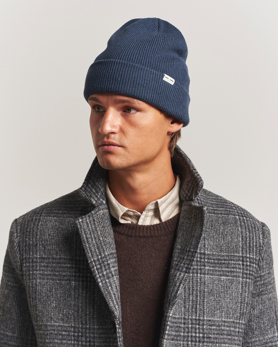 Herr | Mössor | Samsøe Samsøe | The Wool Beanie Midnight Navy