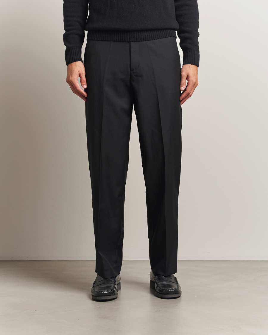 Herr | Byxor | Samsøe Samsøe | Noah Pleated Trousers Black