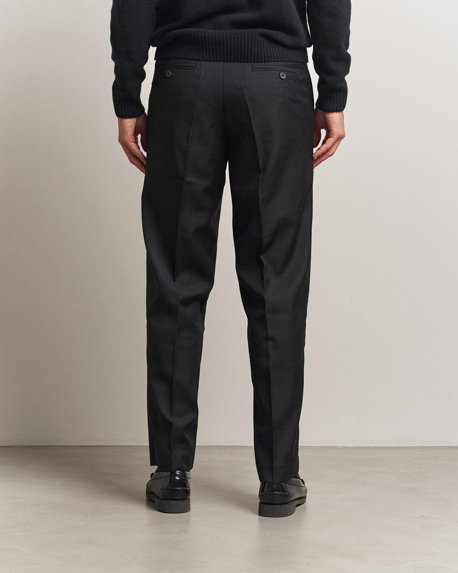 Herr | Byxor | Samsøe Samsøe | Noah Pleated Trousers Black