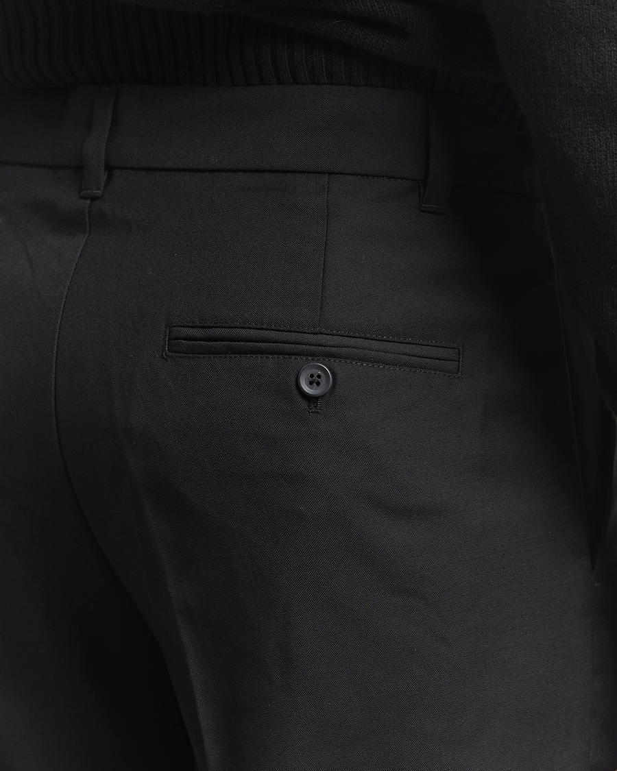 Herr | Byxor | Samsøe Samsøe | Noah Pleated Trousers Black