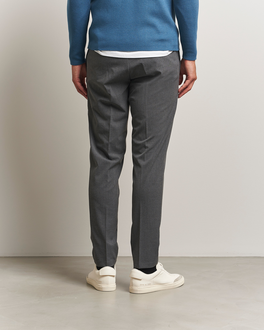 Herr | Byxor | Samsøe Samsøe | Smithy Drawstring Trousers Dark Grey Melange