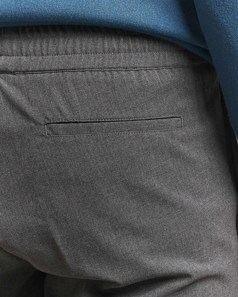 Herr | Byxor | Samsøe Samsøe | Smithy Drawstring Trousers Dark Grey Melange