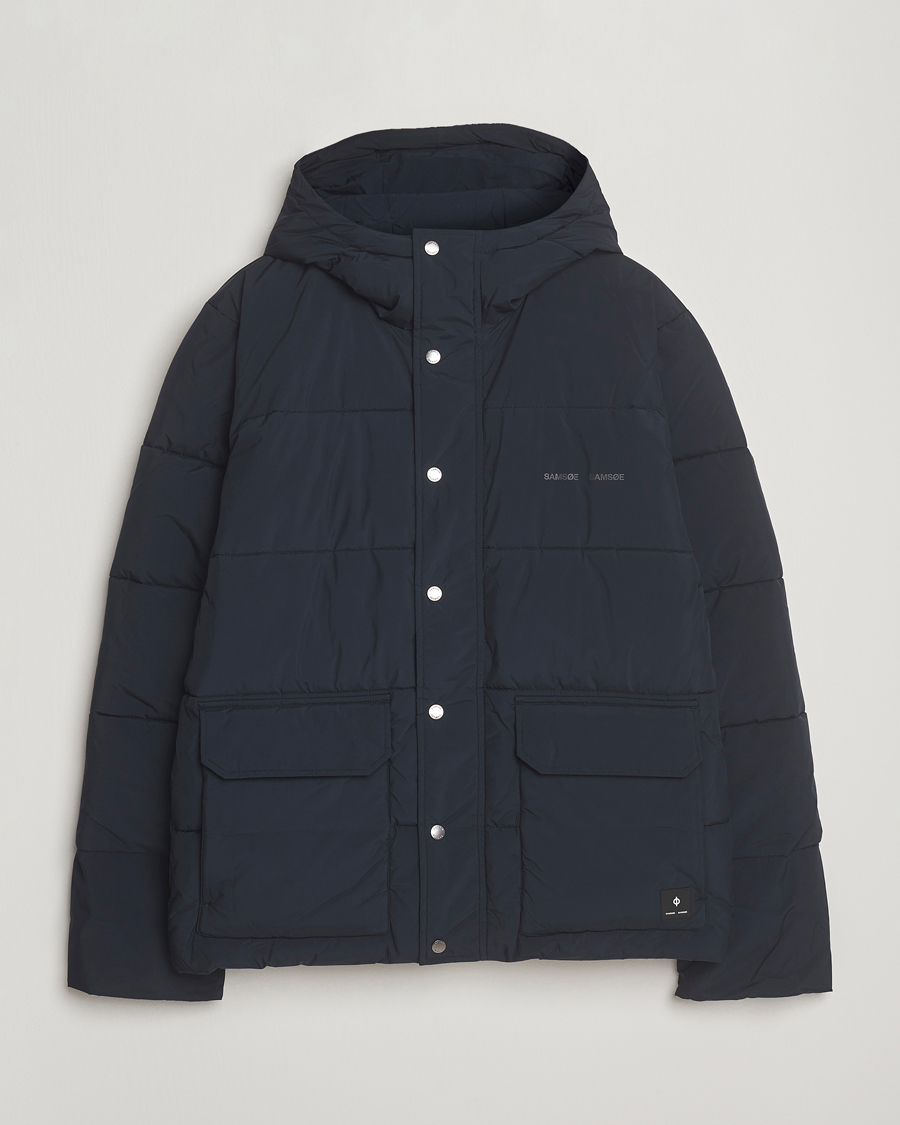 Herr | Jackor | Samsøe Samsøe | Ulf Down Hooded Puffer Salute Navy
