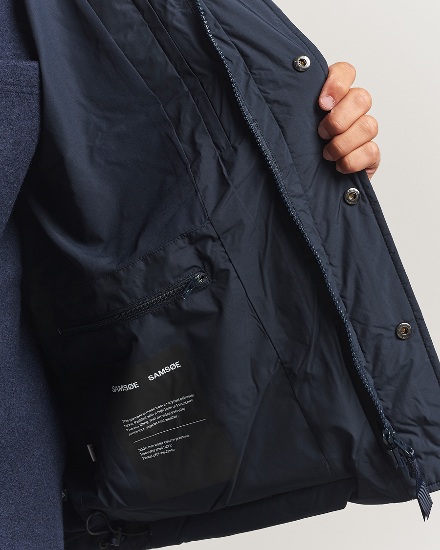 Herr | Jackor | Samsøe Samsøe | Ulf Down Hooded Puffer Salute Navy