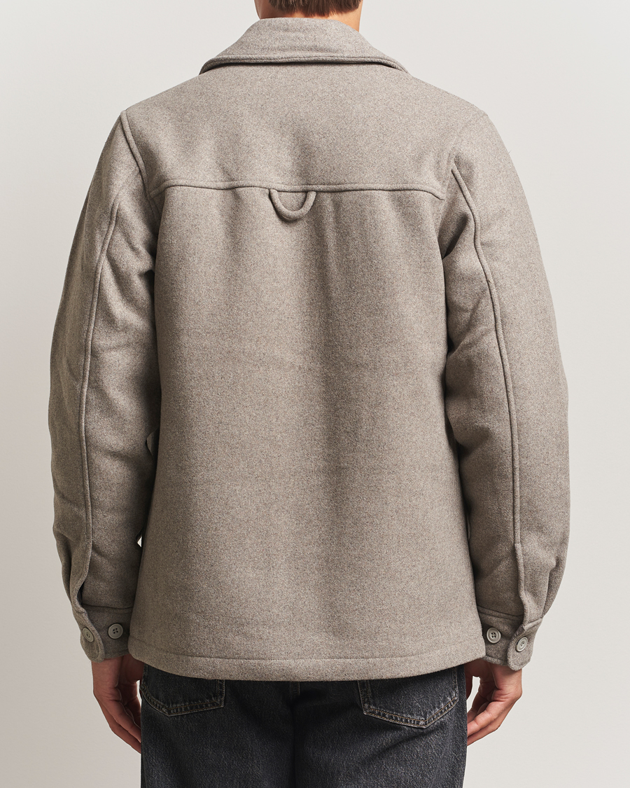 Herr | Jackor | Samsøe Samsøe | Pally Padded Shirt Jacket Elephant Skin