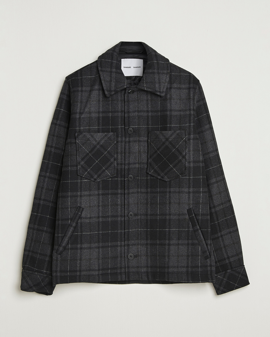 Herr | Jackor | Samsøe Samsøe | Pally Padded Shirt Jacket Black