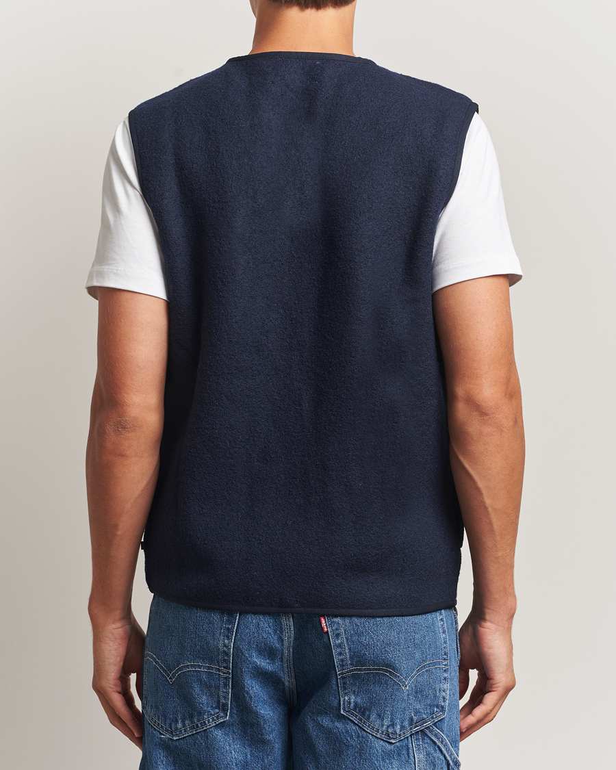 Herr | Västar | Samsøe Samsøe | Hannes Boiled Wool Vest Salute Navy