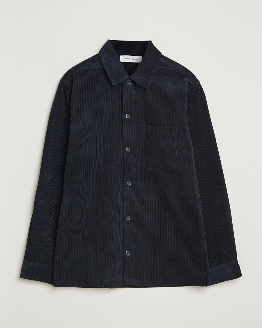 Herr | Skjortor | Samsøe Samsøe | Damon Corduroy Overshirt Salute Navy