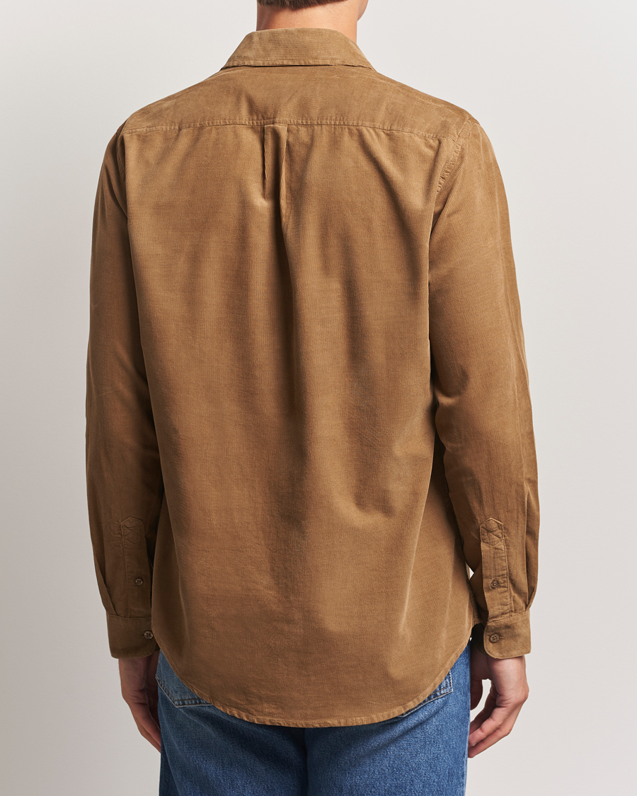 Herr | Skjortor | Samsøe Samsøe | Liam Baby Cord Shirt Otter Brown